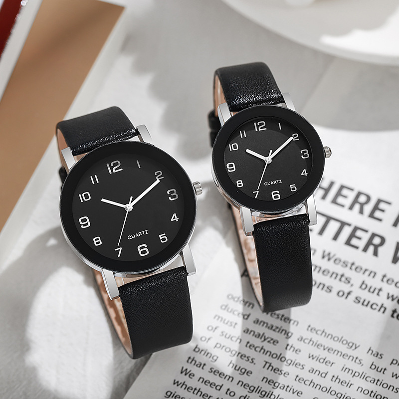 Leather Watch Band Men - 1/2 шт. модные часы для пар,
