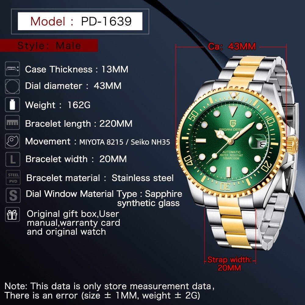 Мужские автоматические часы PA – обзор и цена Rolex Watch Submariner