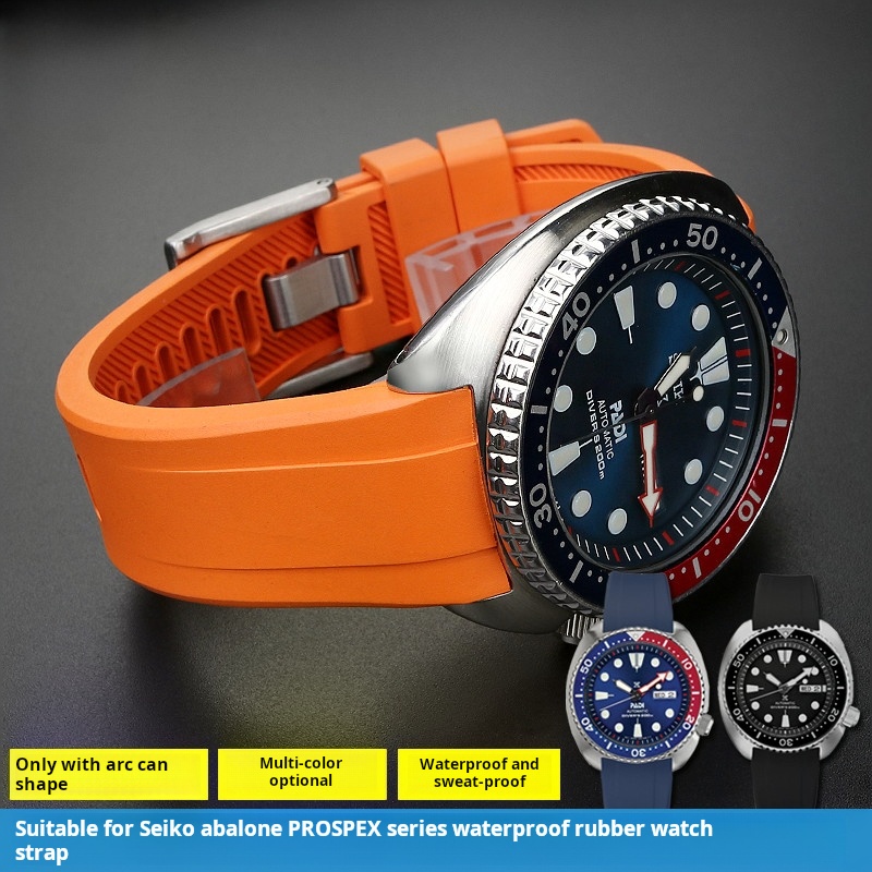 Резиновый ремешок 20 мм 22 мм  – обзор и цена Seiko Watch Prospex