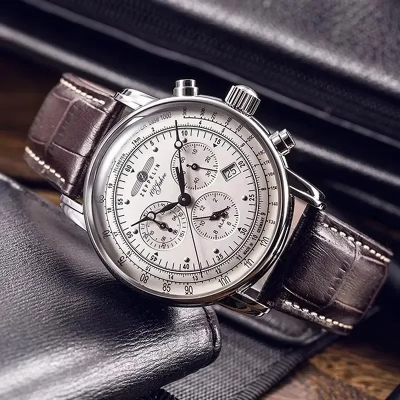 Новые мужские часы Zeppelin Ai – обзор и цена Leather Watch Band Men