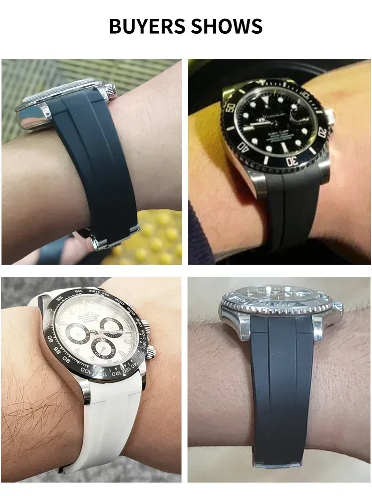 Роскошный силиконовый ремешок  – обзор и цена Rolex Watch Datejust