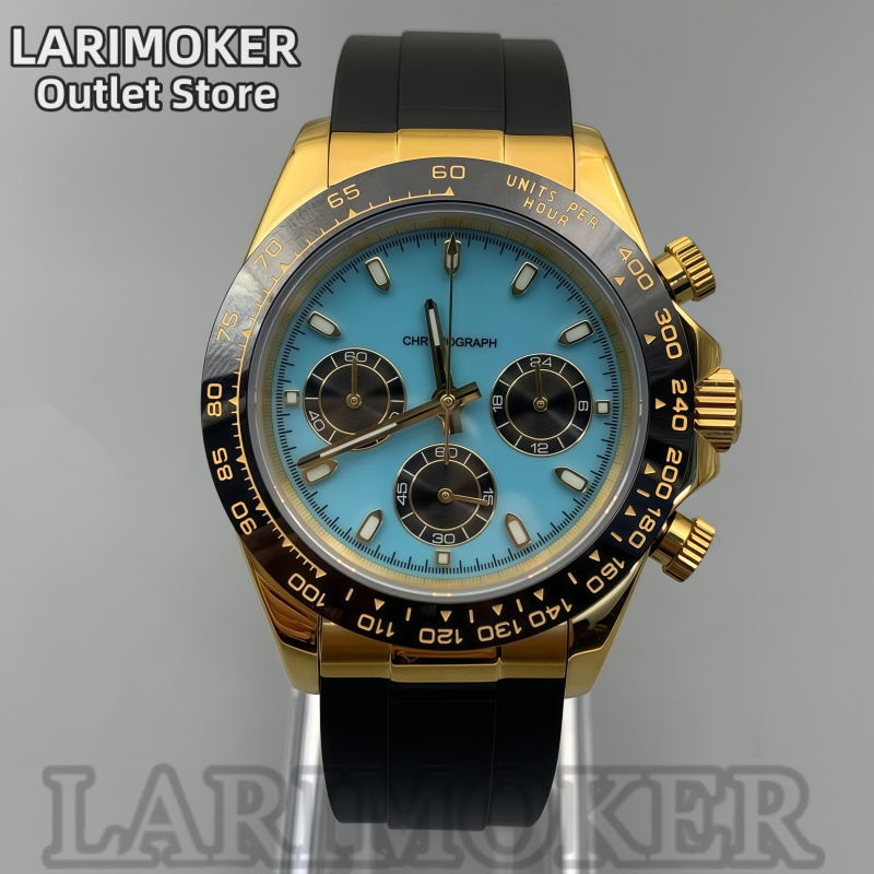 LARIMOKER 39 мм мужские спорти – обзор и цена Rubber Strap Diver