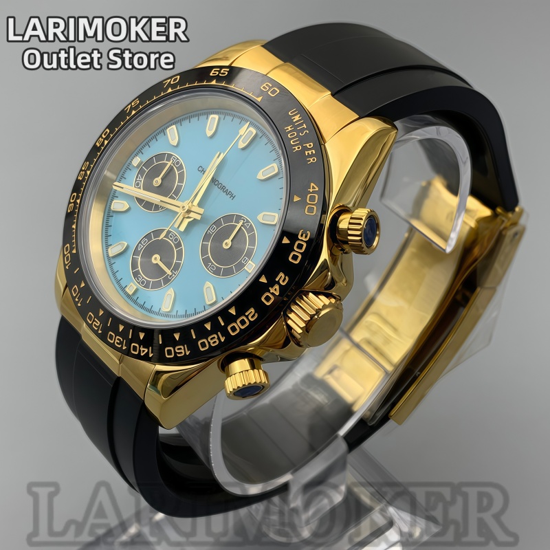 LARIMOKER 39 мм мужские спорти – обзор и цена Rubber Strap Diver