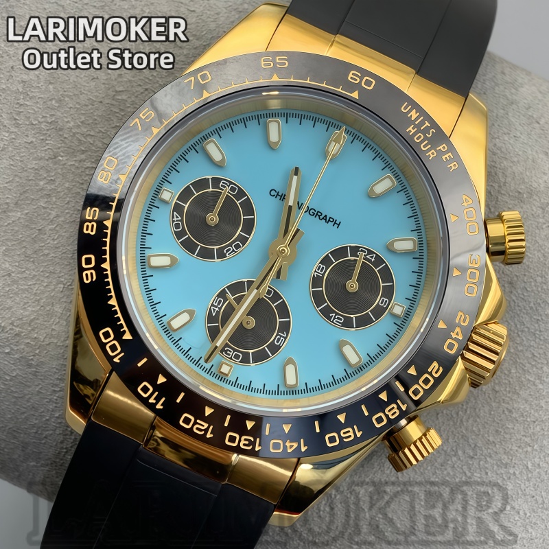 LARIMOKER 39 мм мужские спорти – обзор и цена Rubber Strap Diver