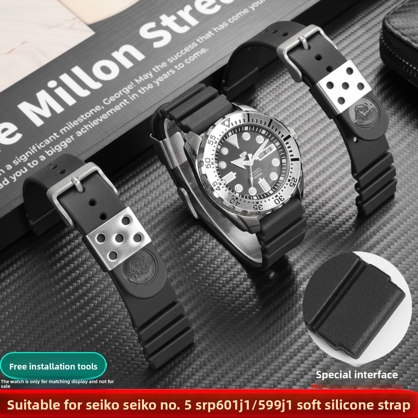 Силиконовый ремешок для часов  – обзор и цена Seiko Watch 5 Sports