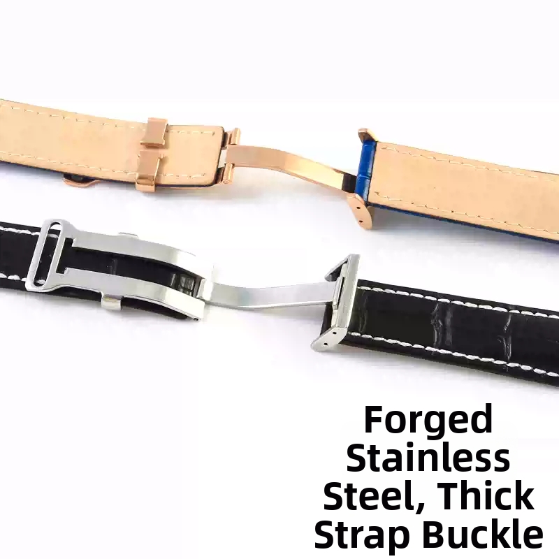 Высококачественная металлическ – обзор и цена Leather Watch Band Men
