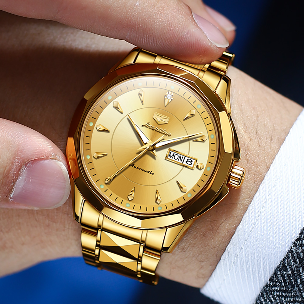 Оригинальные механические мужс – обзор и цена Leather Watch Band Men