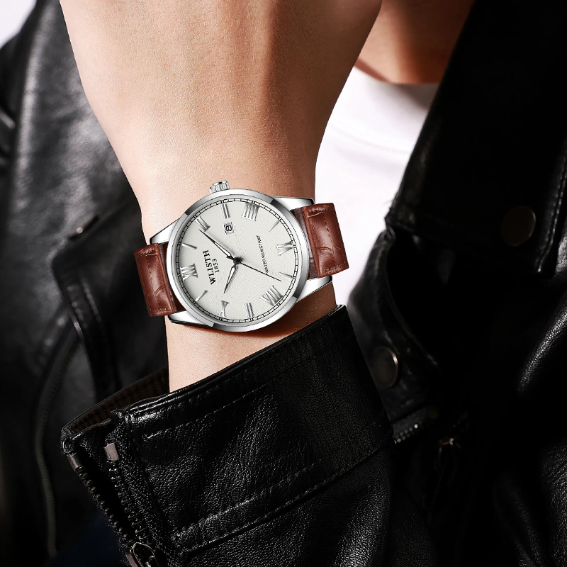 Деловые мужские часы, модные м – обзор и цена Leather Watch Band Men