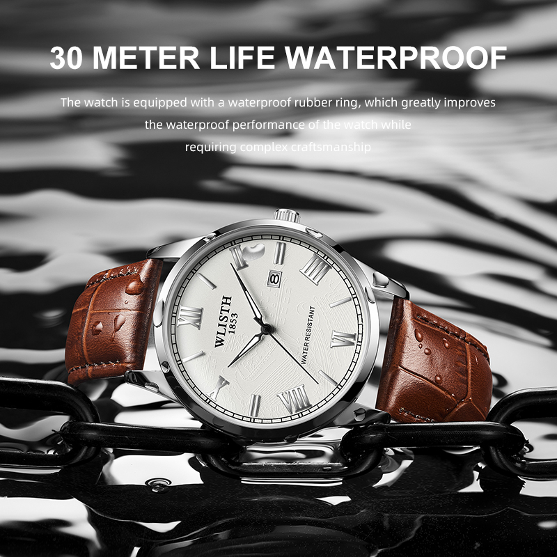 Деловые мужские часы, модные м – обзор и цена Leather Watch Band Men